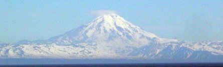 Alaska Mountain Range taken from the campground where we offer our Alaska fishing charters.